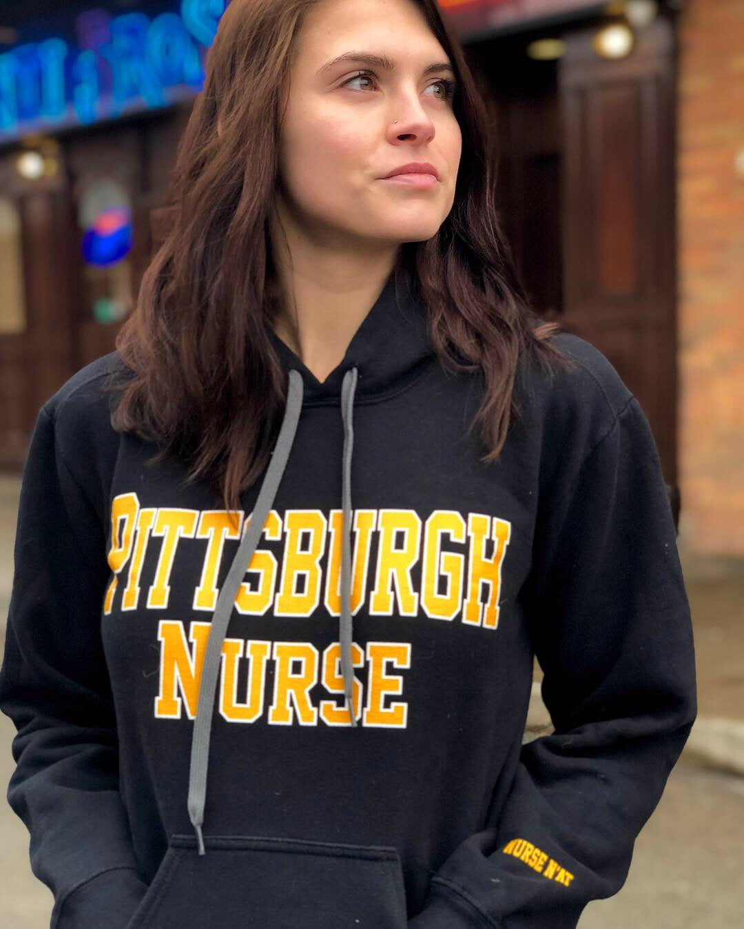 UniSex Pittsburgh Nurse Hoodie-Black – PGH NURSE