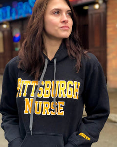 UniSex Pittsburgh Nurse Hoodie-Black