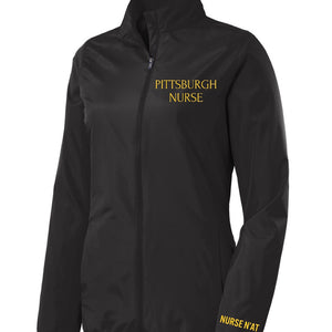 Pittsburgh Nurse Full-Zip Rain Jacket